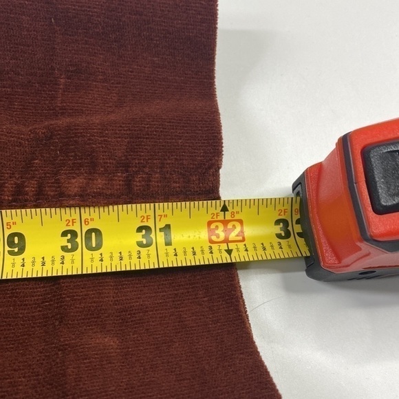 Vintage Oshkosh B'Gosh Corduroy Pants Talon 32x32 Rust Red Rare 70s - Picture 14 of 14